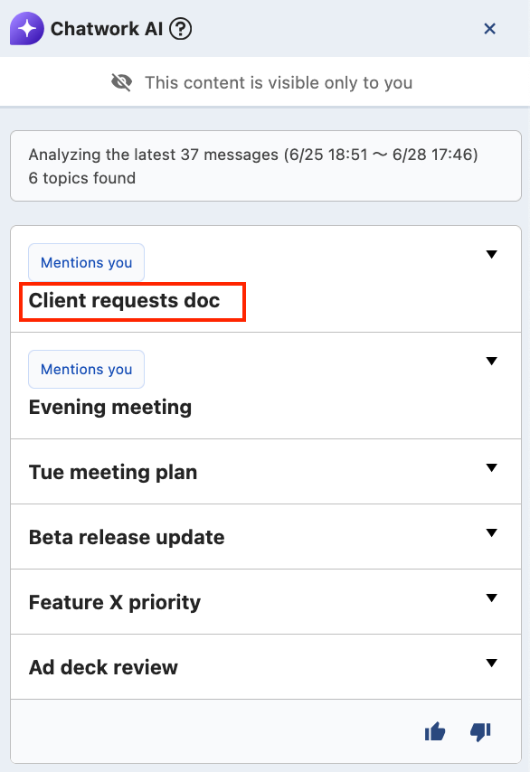 Topic-based grouping of messages